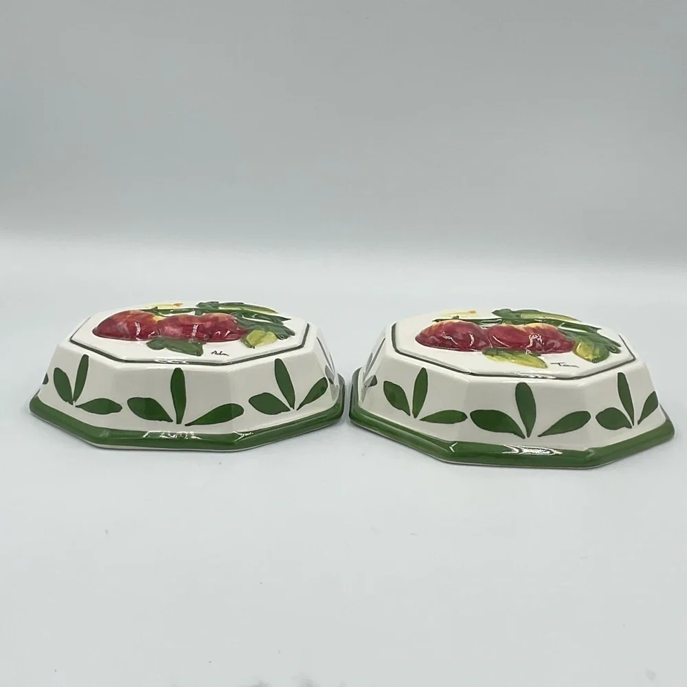 Vintage Bassano Ceramic Tomato Wall Decorations- From Italy Set of 2